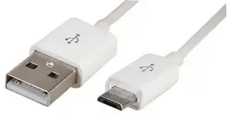 USB to Micro USB Plug White Charge and Sync Cable - 1m -  C-USB-MI-X