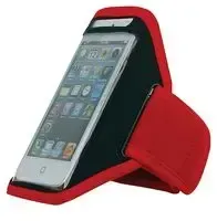 SportBand Mobile Phone Armband Holder for iPhone or Samsung Galaxy - Red - PH-ARM-RD