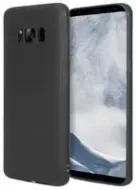 Samsung Galaxy S8 Plus Matt Black Silicone Gel Case - MA-UNB-017