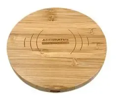 Charge 100 10W Wireless QI Fast Induction Charger, Bamboo. -  BAM-CHARGE100-10W