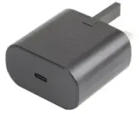 Super Fast Mains Charger 25W USB-C, Black - EP-TA800NBEG