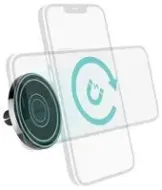 MagLock Vent Car Mobile Phone Holder, Black and Silver - 00201503