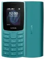 Nokia 105 (2023) Single SIM SIM Free Mobile Phone, Cyan - 1GF019CPG6L05
