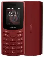 Nokia 105 (2023) Single SIM SIM Free Mobile Phone, Red - 1GF019CPB1L04